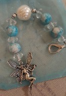 Fairy Rose Blue Scissorfob